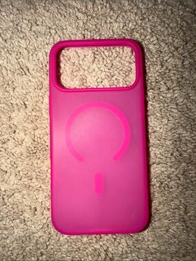 Pink Silicone MagSafe-Compatible iPhone 17 Pro Max Case